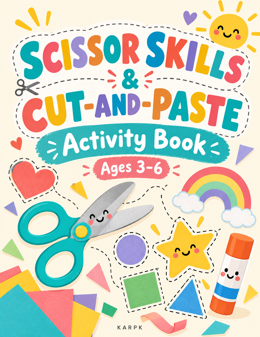 Scissor Skills Activity Book for Kids Ages 3–6