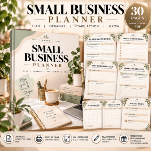 Small Business Planner Printable PDF