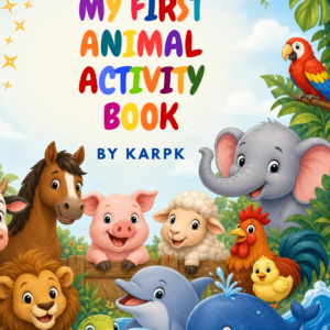 Kids Activity & Coloring Book | Printable Preschool Worksheets | Fun Learning Activities | Digital Download