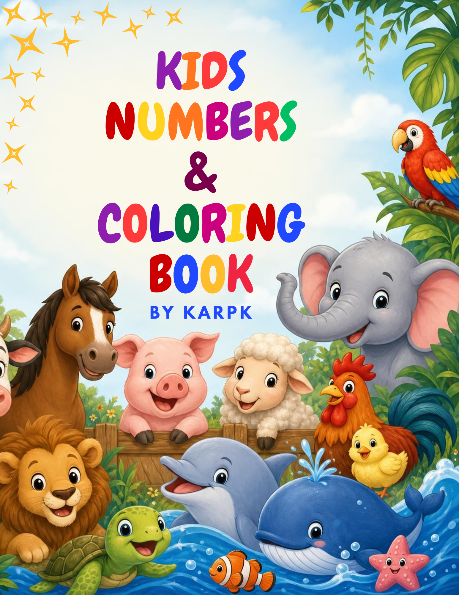 Kids Preschool Learning Bundle – 3 Printable Activity & Coloring Books | ABC Animal Alphabet, Numbers & Worksheets | Homeschool Digital Download - Image 3