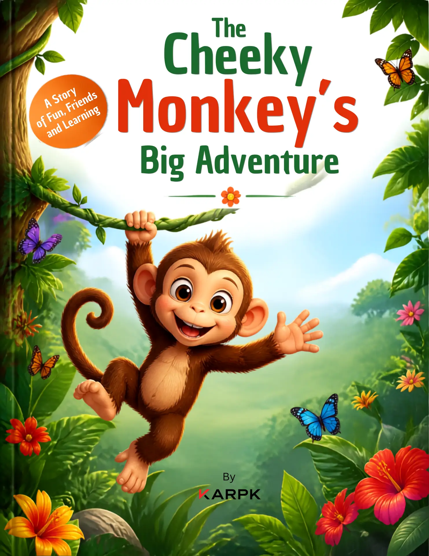 The Cheeky Monkey’s Big Adventure | Kids Storybook PDF | Fun Friendship & Learning | Printable Children’s Book