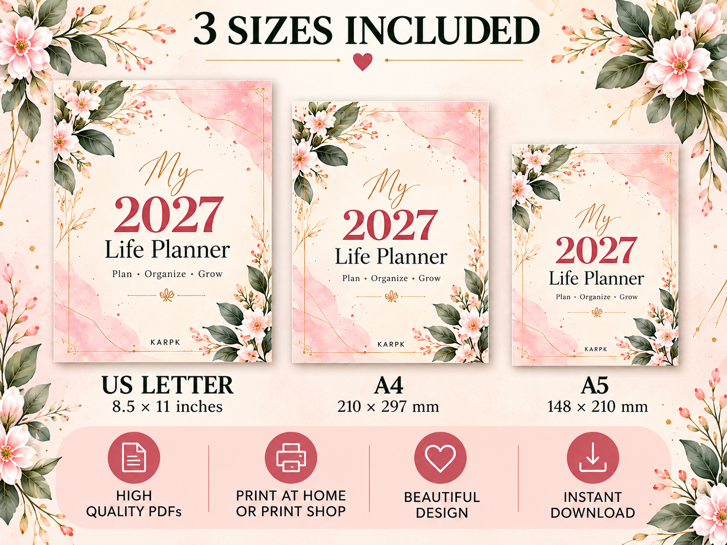 Ultimate 2027 Printable Life Planner – 135 Printable Pages - Image 2